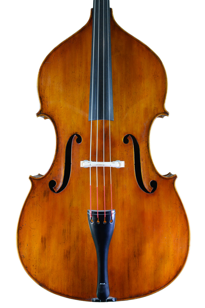 Hungarian Double Bass Labelled Luigi de Enthhke filii (sic) Gabriel, No17 anno 1971