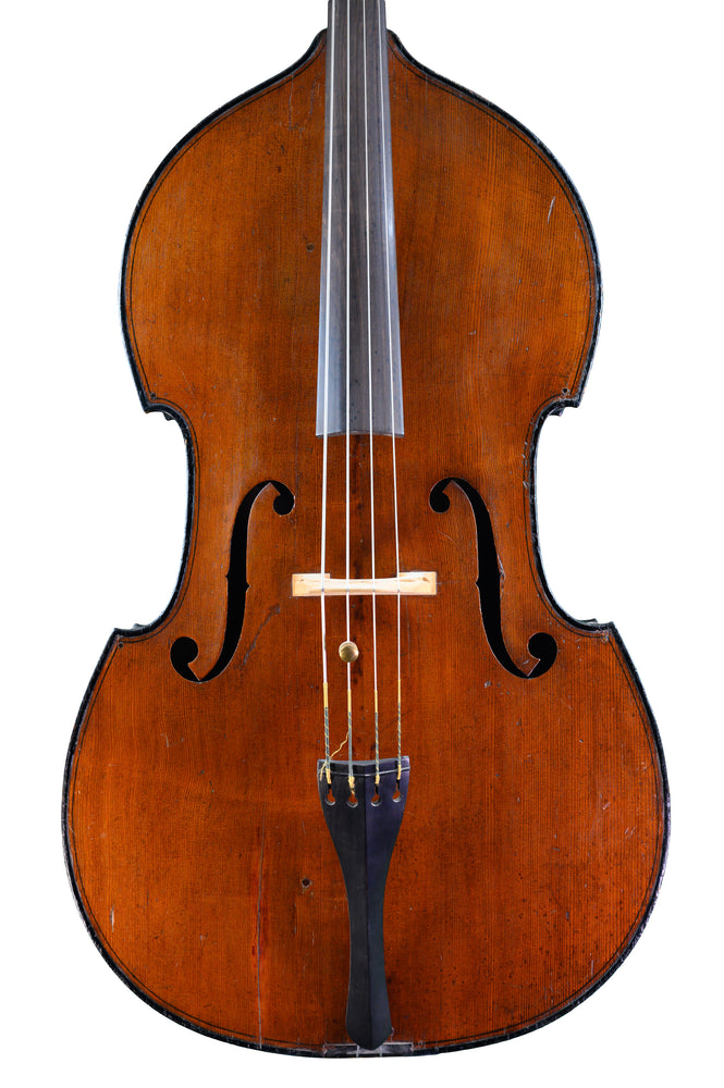 French Double Bass att to Gabriel Jacquet (Jacquet-Gand), Mirecourt circa 1880